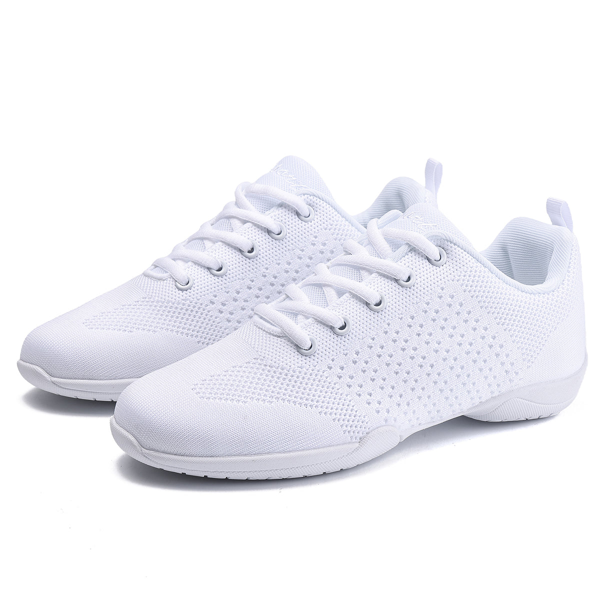 Youth Cheer Shoes Girls White Cheerleading Shoes Dance Athletic Training Breathable fabric Dancing Lightweight Competition Comfortable sport kids girls cheer Sneakers