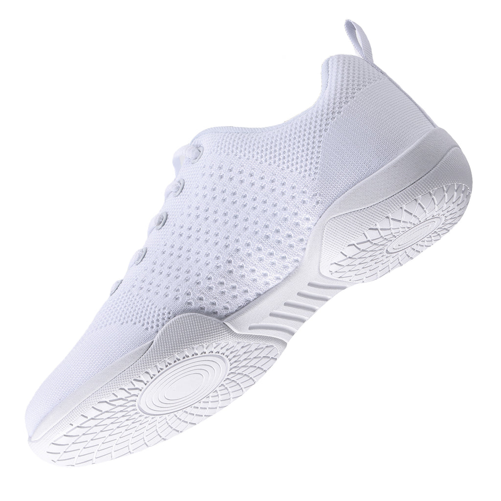 Youth Cheer Shoes Girls White Cheerleading Shoes Dance Athletic Training Breathable fabric Dancing Lightweight Competition Comfortable sport kids girls cheer Sneakers