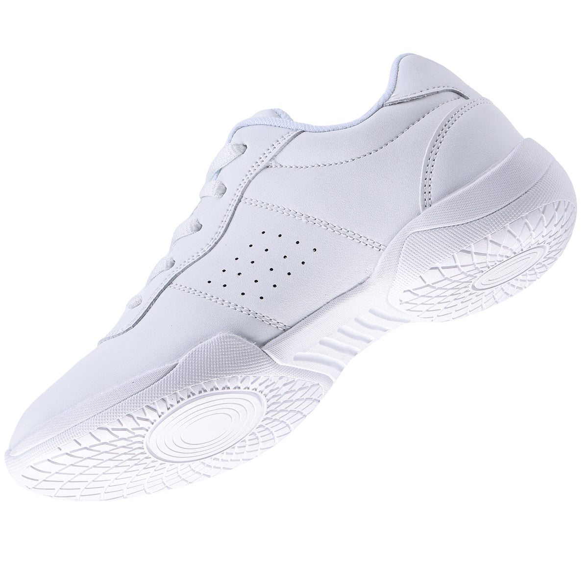TWDKCHER 2315white White Cheer Shoes for Girls Womens Cheerleading Shoes Girl Youth Breathable Lightweight Comfortable Kids Cheer Sneakers Size