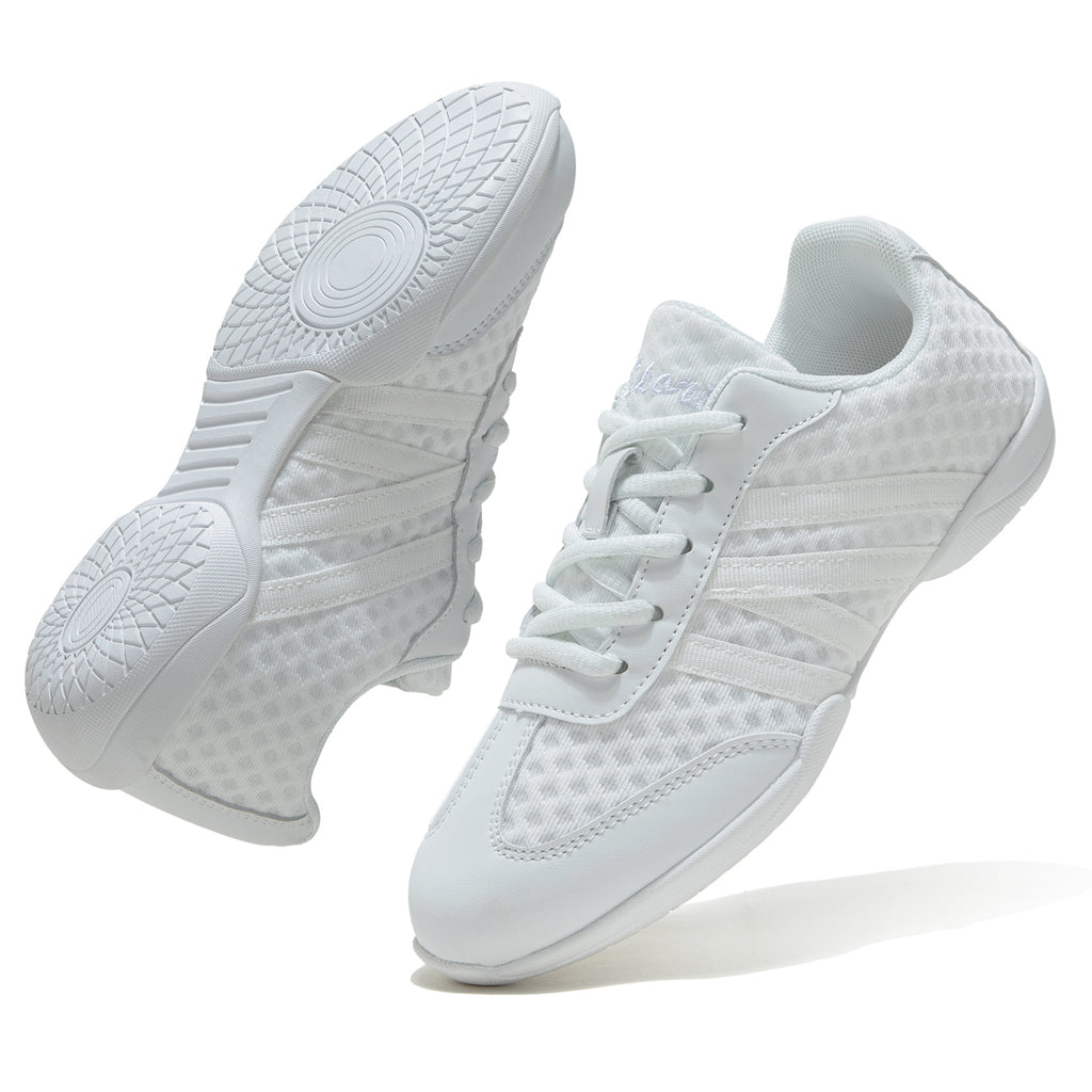 TWDKCHER 2302white white Cheer Shoes for Girls Womens Cheerleading Shoes girl youth Breathable Lightweight Comfortable kids cheer Sneakers size